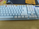 银雕(YINDIAO) K500键盘彩包升级版 机械手感 游戏背光电竞办公USB外接 全尺寸 蓝白双拼白光有线键盘 实拍图