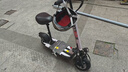 希洛普（SEALUP） 锂电池电动滑板车 便携可折叠电动车 代驾两轮代步车迷你电动车 36V白/朝阳真空胎/3C金宇星/30-40km 实拍图
