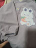 欧孕（OUYUN）宝宝连体罩衣秋冬婴儿爬行防水防脏爬爬服反穿衣儿童吃饭围兜 草莓小兔 【防水防脏 】 90cm 【推荐身高 83-】 实拍图