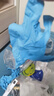 蓝帆医疗一次性12寸加长丁腈手套100只L码蓝色食品厨房清洁洗碗洗菜防水 实拍图