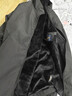 罗蒙（ROMON）夹克男潮流冬季商务行政立领休闲防风加绒外套男装JK83黑色3XL 实拍图