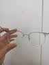 依视路（ESSILOR）男女款商务超轻镜框可配依视路镜片光学近视定制防蓝光平光眼镜 金属-全框-2035SV-银色 镜框+依视路A4防蓝光1.56现片 实拍图