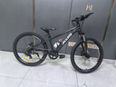 喜德盛（xds）青少年自行车小王子铝合金车架机械碟刹避震前叉7速变速 黑/银 24寸轮径（身高135-150cm） 实拍图