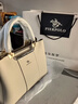 皮尔保罗（PIERPOLO）包包女包2025新款女士托特包大容量斜挎包真皮妈妈包生日礼物 【妈妈包包】1313米白 实拍图