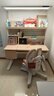京东京造沐光桌100w护眼大路灯儿童学习桌书桌椅套装升降学生写字桌1.2m棕 实拍图