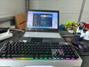 狼蛛（AULA）T101真机械手感键盘鼠标套装 有线键鼠套装 游戏办公电脑键盘 混光 吃鸡套装 金属面板 黑 实拍图