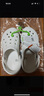 卡骆驰（CROCS）洞洞鞋贝雅卡骆班轻便耐磨一脚蹬休闲鞋|205089 冬日白/彩色-1LI 37 /38(230mm) 实拍图