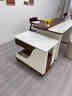 可移动茶几小推车边几多功能升降茶几小户型家用茶桌创意客厅边柜 胡桃色+白箱体+雪山白岩板 实拍图