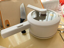 美的（Midea）电煮锅 小电锅 电蒸锅 长柄 宿舍小锅 多功能辅食锅 1.6L学生寝室一体泡面小火锅 XZE2017 配蒸笼 实拍图