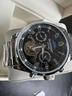 冠琴（GUANQIN）手表男机械表全自动镂空飞轮瑞士品质防水夜光皮带男士双日历手表 银色黑面 实拍图