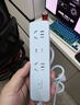 公牛（BULL）超薄插头插座扁插头缝隙排插排电视柜床头柜扁头插座充电夹缝靠墙扩展公牛插线板/插板/拖线板 超薄插头（3插位1.8米）Z1121海盐蓝 实拍图