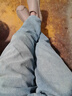 大嘴猴（paul frank）牛仔裤男士秋冬季美式宽松裤子男裤阔腿休闲裤男 青古蓝 32 实拍图