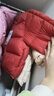 巴拉巴拉童装儿童羽绒服宝宝男女童2025冬装新款婴儿外套保暖上衣泡芙羽绒 红色小南瓜61003-白鸭绒 90 （充绒量71g 适合1-2岁） 实拍图
