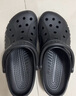 卡骆驰（CROCS）洞洞鞋贝雅男鞋女鞋轻便耐磨一脚蹬拖鞋休闲鞋|10126 【预售】黑色-001 41 /42(260mm) 实拍图