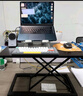 甄严选升降电脑桌升降台立式办公书桌工作台显示器升降支架台式工作桌 【七档手动调节】曜石黑60CM 实拍图