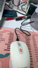 联想（Lenovo） 无线蓝牙双模充电鼠标 蓝牙5.0/3.0 便携办公鼠标人体工学设计 Howard樱花白充电版 实拍图