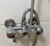 墨林卡浴缸三联冷热水龙头入墙式双孔双把淋浴花洒混水阀浴室沐浴水龙头 单独款:龙头+配件 实拍图