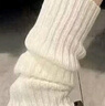 都市丽人袜套针织白色袜子女小腿袜JK雪地靴子腿套秋冬保暖加厚长筒堆堆袜 实拍图