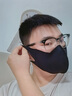 JCZS品牌戴眼镜不起雾口罩夏季天冰丝防晒口罩男防紫外线无痕轻薄 银白色【升级透气孔】买一送一 （两个装） 实拍图