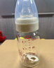 爱得利（evorie）奶瓶 新生儿奶瓶 标准口径玻璃奶瓶120ml (自带0-3个月S码圆孔) 实拍图