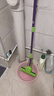 妙洁胶棉拖把27cm杆长120共2头滚轮式懒人家用一拖净免手洗海绵吸水 实拍图