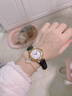 西普尼金表（HIPINE）金表女纯金999足金黄金手表复古腕表防水时尚石英表女士生日礼物 【光壳白面钢扣】金重3.5g+ 实拍图