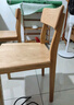 源氏木语 纯实木餐椅橡木椅子现代简约靠背椅环保书桌椅餐厅家具 原木色 餐椅(有折角)【橡木】 440*455*780mm 实拍图