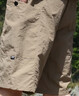 东方骆驼（EASTERN CAMEL）短裤男夏季薄款透气冰感户外运动速干沙滩裤五分裤子男 卡其 3XL  实拍图