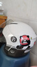 两只小蜜蜂新国标3C认证儿童头盔冬季保暖3/4半盔可爱熊男女孩四季通用电动车摩托车头盔平衡车安全帽珍珠白 实拍图
