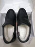 强人棉鞋男羊毛保暖休闲鞋头层牛皮冬季防寒棉皮鞋 JDC351085 黑 42码 实拍图