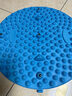 TEEIS德国指压板脚底按摩脚垫穴位疏通脚心仿鹅卵石圆形垫慢跑 烟雨蓝 【升级圆形直径55cm】 实拍图