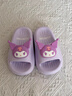 猪爸爸儿童拖鞋女童夏季2025新款室内防滑6-12岁三丽鸥宝宝亲子拖鞋紫16 实拍图