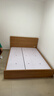 全友家居 北欧原木风板式床次卧室家用1.5米×2米现代简约双人床家具 实拍图