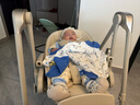 贝易餐椅摇椅二合一儿童餐椅学坐椅婴儿电动摇椅哄睡摇椅 贝易卡其 实拍图
