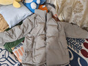 马登工装美式休闲90白鸭绒羽绒服男户外防风外套冬季男士保暖面包服 浅灰色 【立领羽绒服短款/加厚防寒】 2XL 实拍图