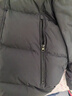雪中飞羽绒服男冬季高冲绒加厚连帽防寒服潮流简约纯色百搭保暖羽绒外套 黑色 XL (180) 实拍图