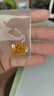 周大生【生日礼物送女友】腕美黄金猫猫狗狗转运珠硬金情侣款 【叠叠猫-0.55g】-赠黑皮绳+银链 黑色皮绳可更换成合金手镯，请咨询客服确认 实拍图