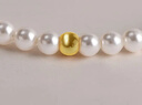 珍珠皇后999足金黄金小众轻奢感淡水珍珠手链 4-5mm 周长约16cm 实拍图