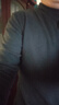 真维斯（JEANSWEST）长袖t恤男装秋冬季款保暖内搭打底衫双面加绒纯色男士长袖上衣服 黑色 纯色 2XL 【高低领可选】 实拍图