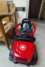 驰呗星儿童电动车手推车四轮遥控越野车男女宝宝生日礼物玩具车可坐人 双驱遥控-红（推把+棚子+皮座） 实拍图
