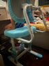益威（EIEV）儿童学习椅可升降学生椅子儿童写字椅儿童小学生座椅电脑椅可调节 升降脚踏+9cm追背+手摇标准款-蓝 实拍图