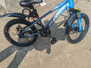 凤凰山地自行车男女变速山地车碟刹青少年儿童自行车学生单车 星际 蓝灰【单速+辐条轮】 18寸【适合120-155cm】 实拍图