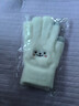 手套女学生冬季韩版可爱加绒加厚保暖骑车五指防寒保暖棉手套 白色【升级双层加厚可触屏】 实拍图