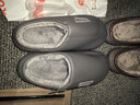 乐拖轻奢 拖鞋男秋冬季保暖居家室内PU防水厚底防滑情侣棉拖鞋男 实拍图