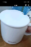 传旗陶瓷马克杯带勺盖咖啡杯牛奶杯早餐杯办公杯男女茶杯描金白400ml 实拍图