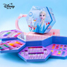 迪士尼（Disney）绘画文具套装水彩笔蜡笔彩铅画画礼盒生日礼物礼品艾莎公主小女生画笔套装 冰雪奇缘DM29412F 实拍图