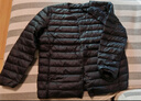 鸭鸭（YAYA）佟丽娅同款轻薄羽绒服女新款冬季短款圆领内胆修身时尚薄外套男 黑色【女款无领】 2XL 【建议125-140斤】 实拍图