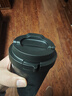 乐扣乐扣（LOCK&LOCK）遇见元气保温保冷咖啡杯弹跳盖男女颜值水杯400ML黑色LHC3271BLK 实拍图