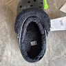 卡骆驰（CROCS）秋冬洞洞鞋贝雅暖绒暖棉休闲一脚蹬花园鞋|206633 黑/黑-060 (建议买大一码) 40 (250mm) 实拍图
