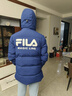 斐乐（FILA） 羽绒服男装冬季保暖连帽运动休闲长袖加厚外套开衫男装上衣 深钴蓝-BU 2XL 185/104A 实拍图